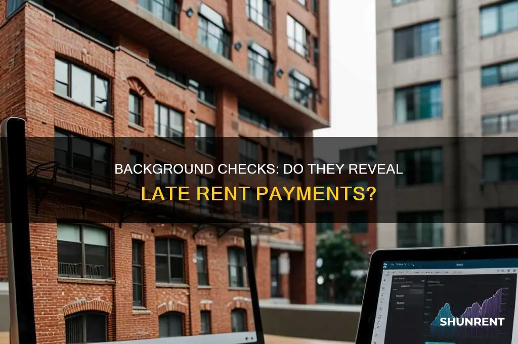 does rental background check say if i paid rent late