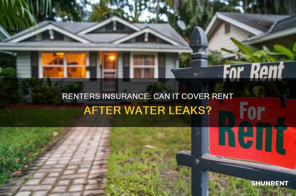 does renters insurance cover monthly rent due to water leak