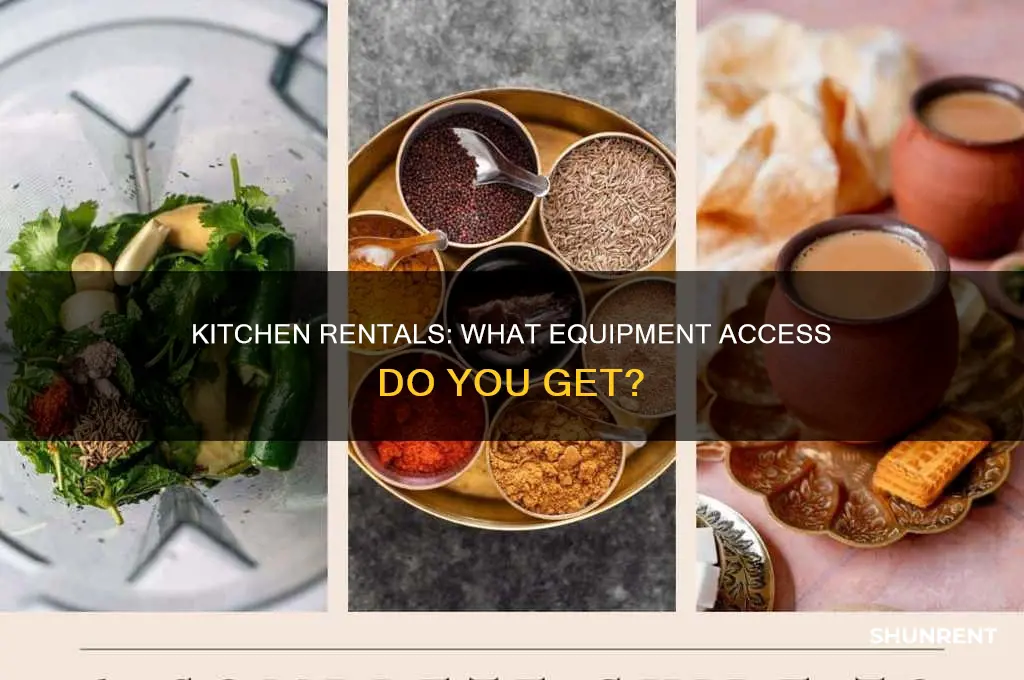 does renting a kitchen mean use of equipment
