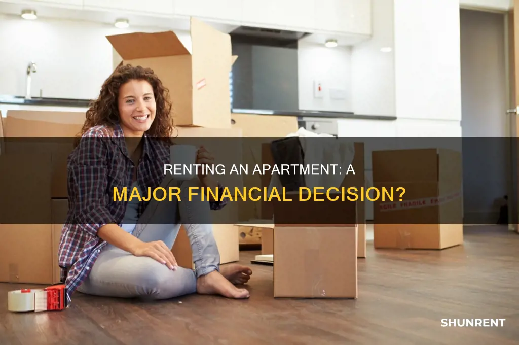 does renting an aparentment count as a big purchase decision