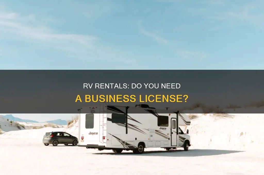 does renting out an rv require a business licence