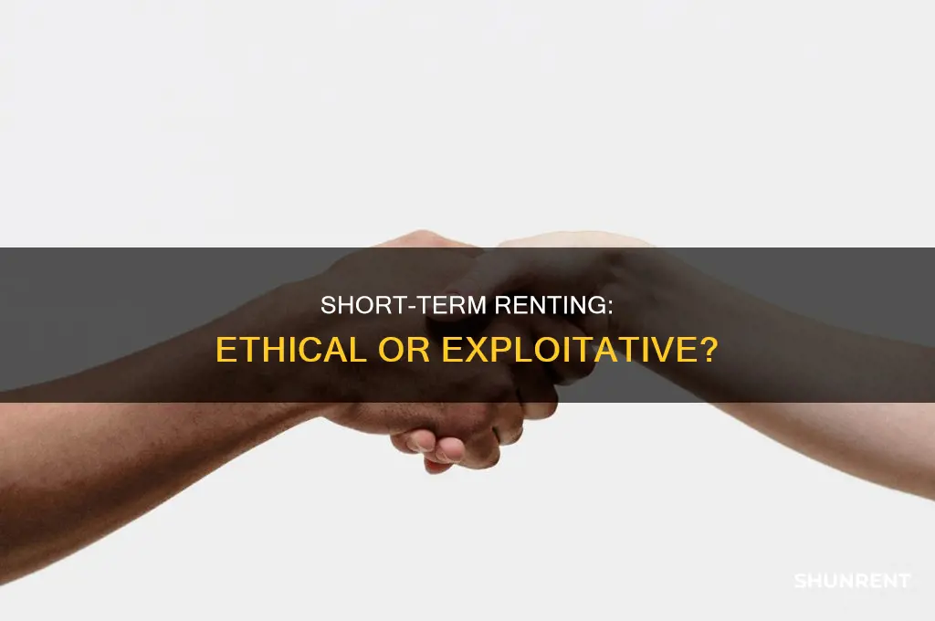 does renting short term make me a jerk