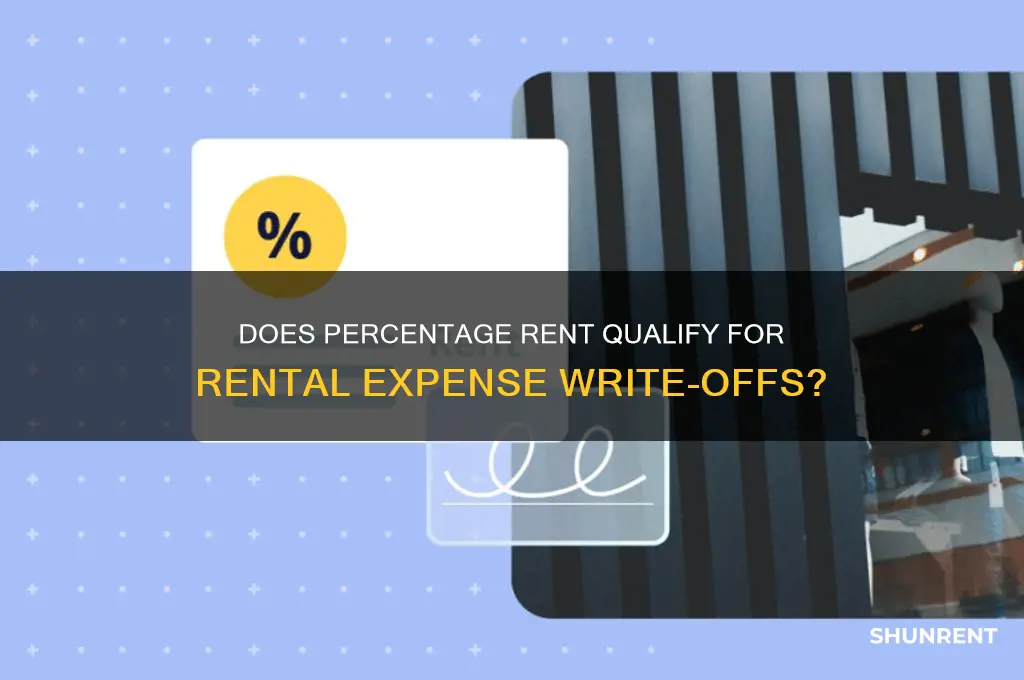 does rents written off include percentage rent