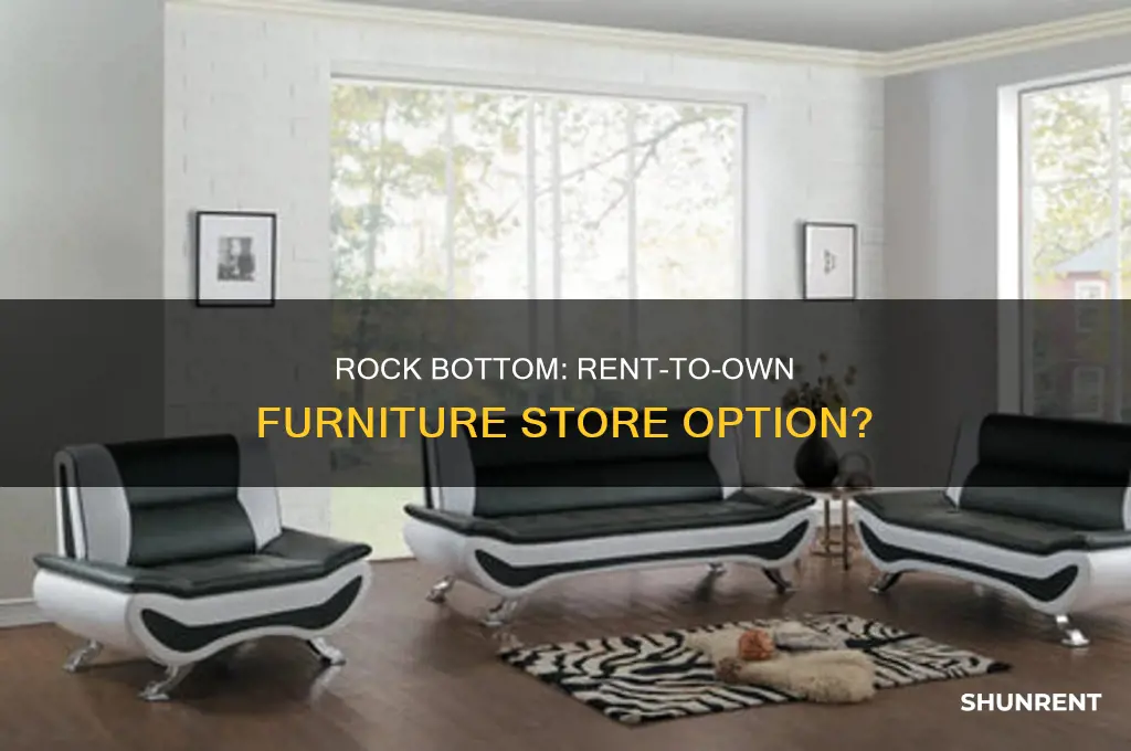 does rock bottom do the rent to own furniture store