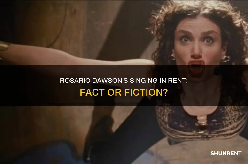 does rosario dawson actually sing in rent