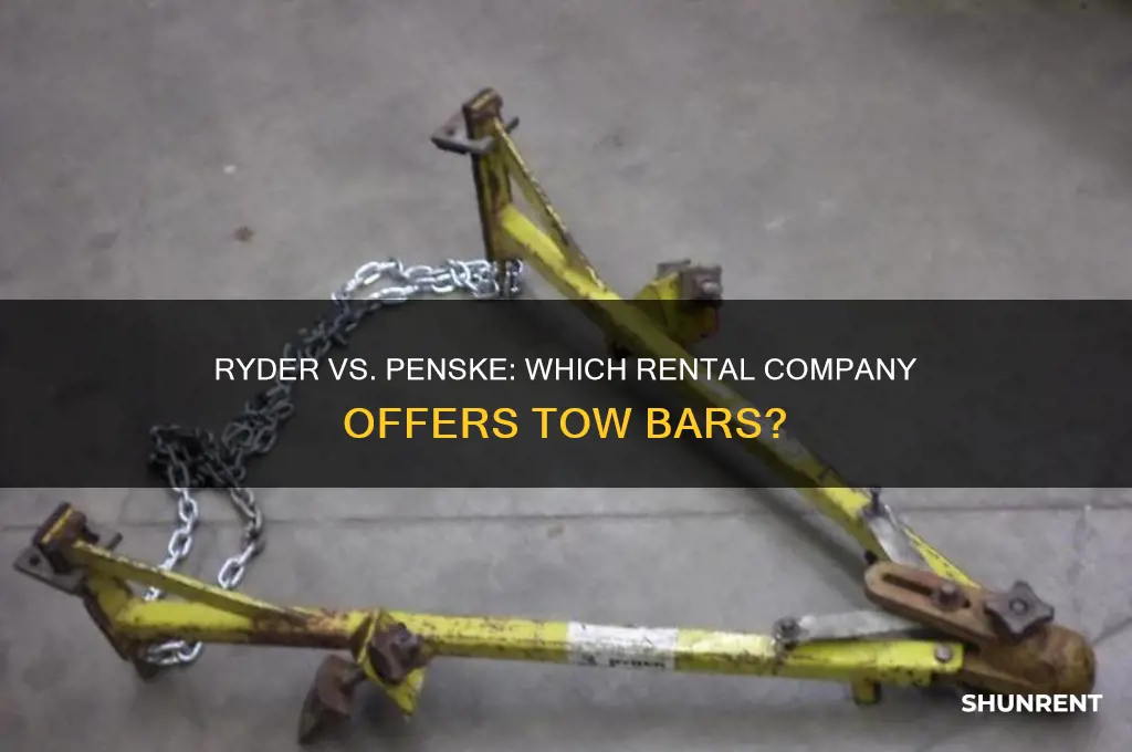 does ryder or penske rent tow bars