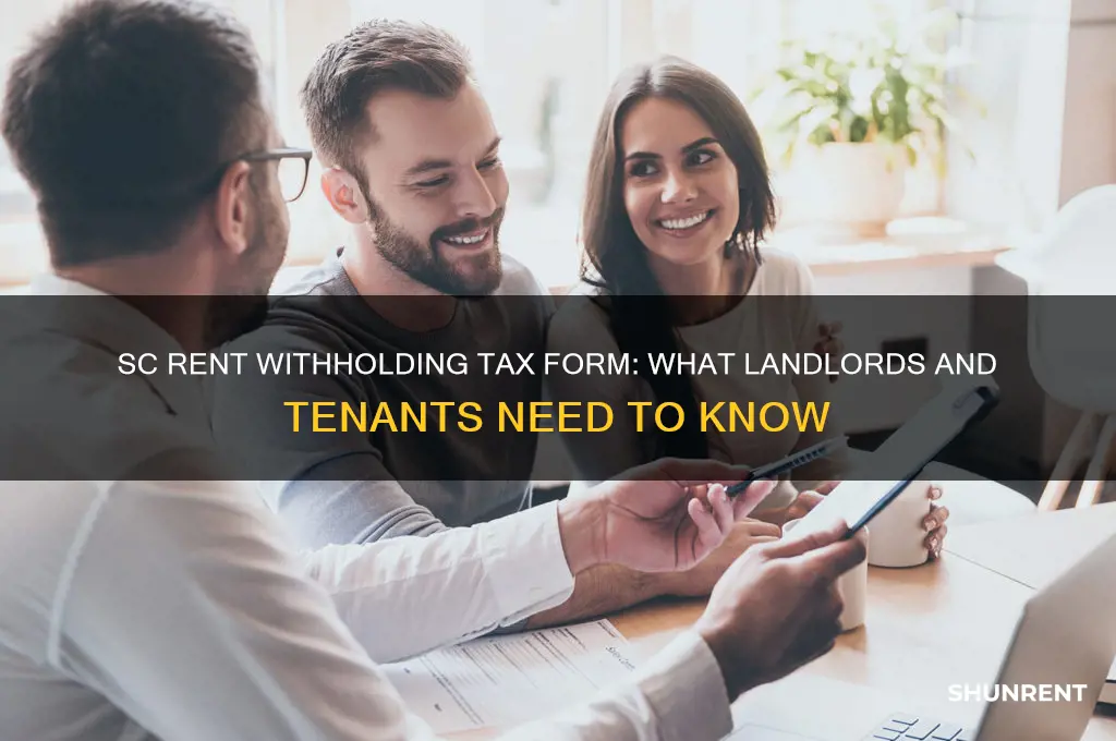 does sc have rent withholding tax form
