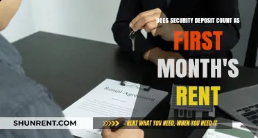 Security Deposit and First Month's Rent: What's the Deal?