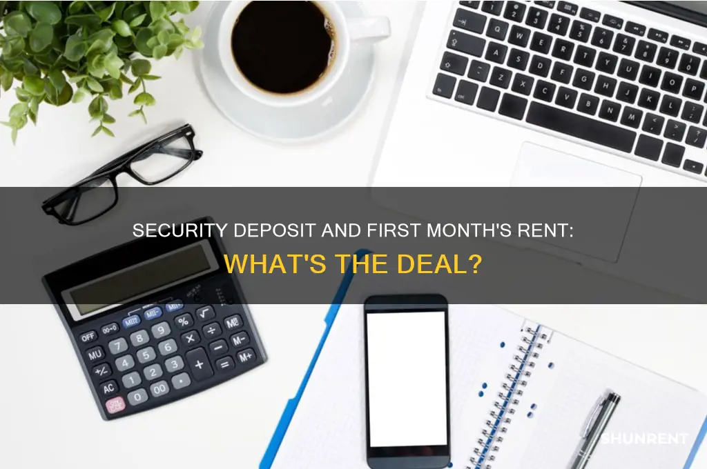 does security deposit count as first month