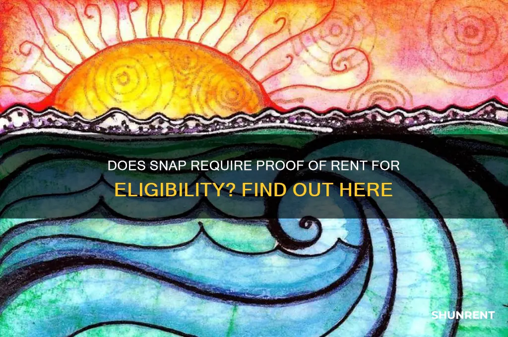 does snap ask for proof of rent