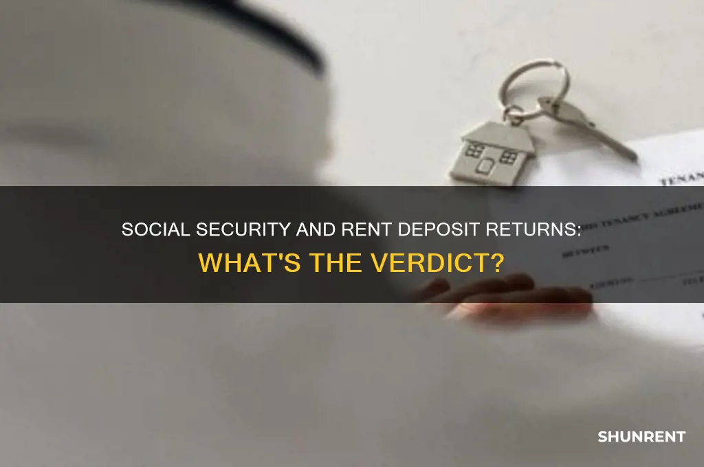 does social security consider rent deposit return income
