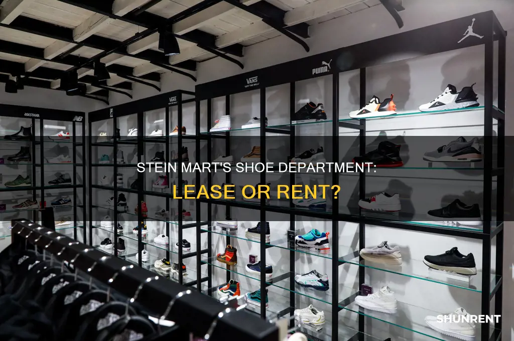 does stein mart lease or rent their shoe department