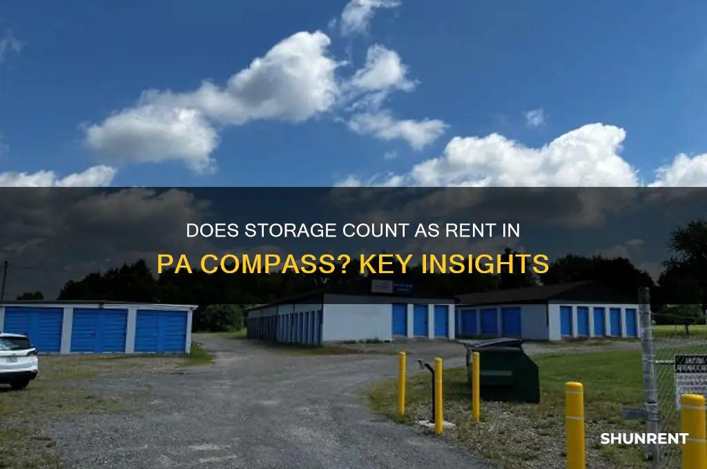 does storage count as rent pa compass