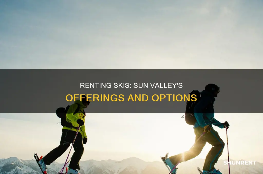 does sun valley let you rent skis only