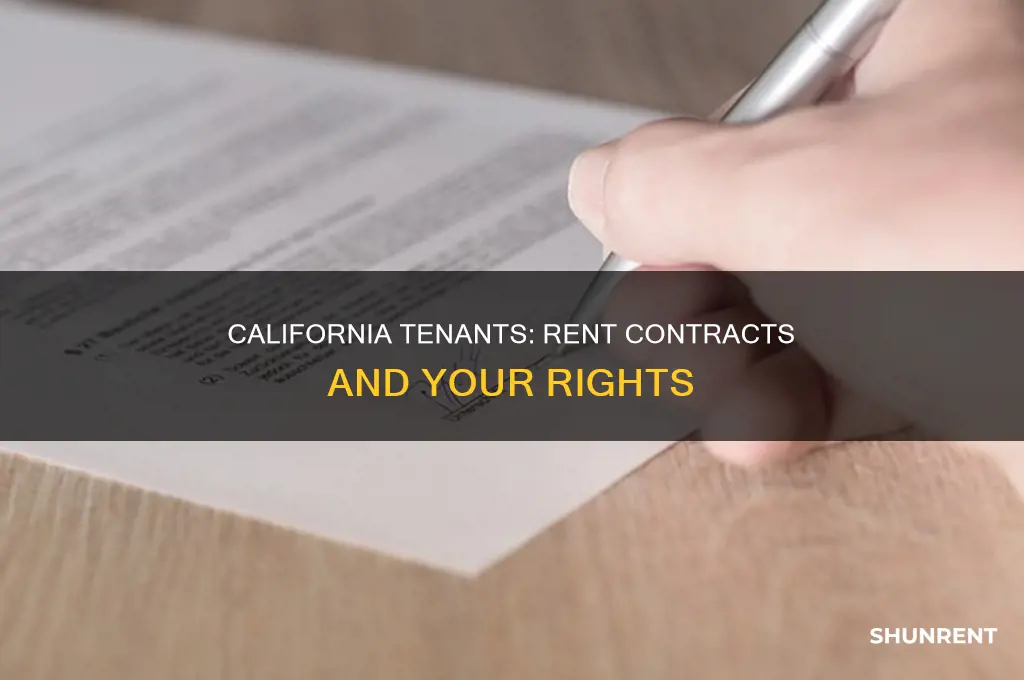 does tenant have to sign rent contract in california