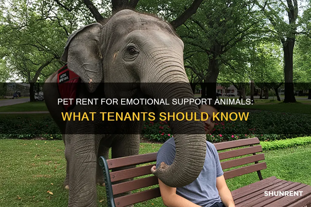 does tenant pet rent for emotional support animal