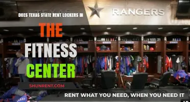 Texas State Fitness Center: Locker Rentals Available?