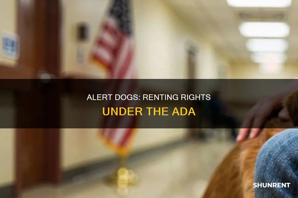 does the ada require rent to medical alert dog