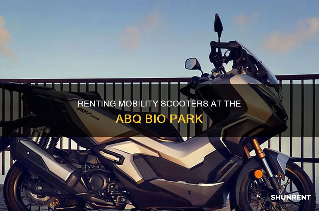 does the anq nm bio park rent motorized scooters