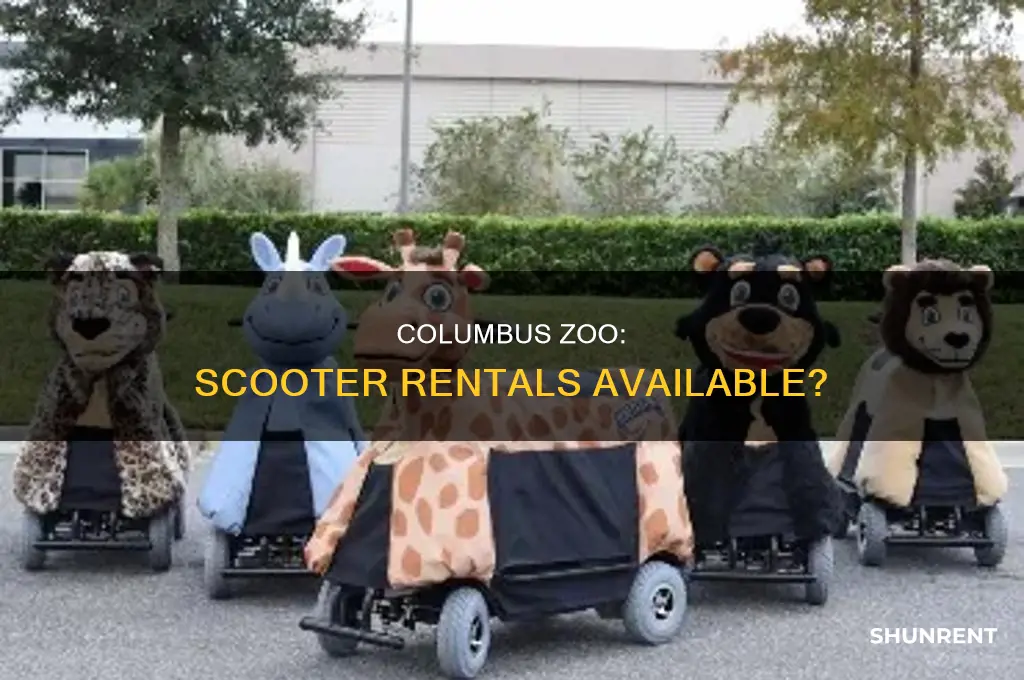 does the columbus zoo have motorized scooters to rent