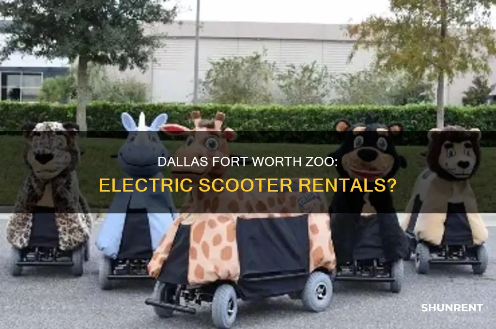 does the dallas fort worth zoo rent electric scooter