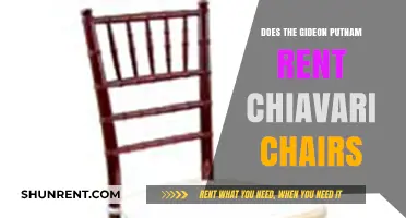 Does Gideon Putnam Offer Chiavari Chair Rentals for Events?