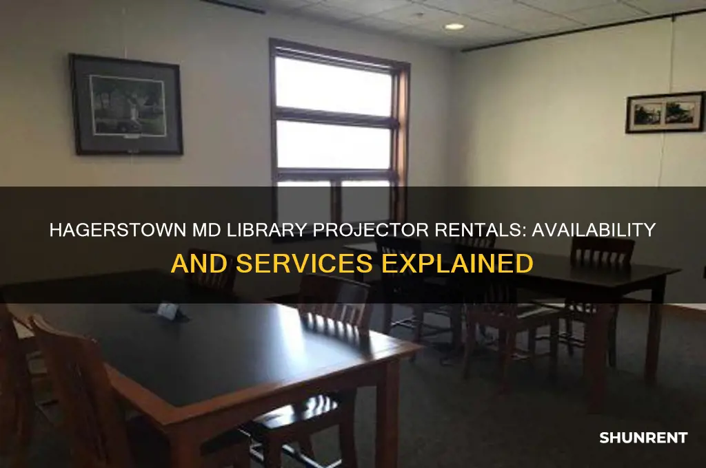 does the hagerstown md library rent projectors