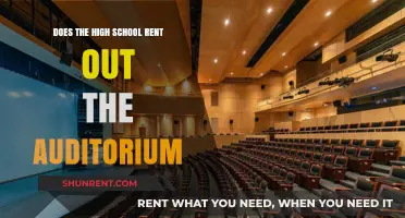 Renting Out the School Auditorium: What's the Deal?