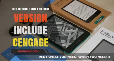 Kindle Textbook Rentals: Cengage Included?