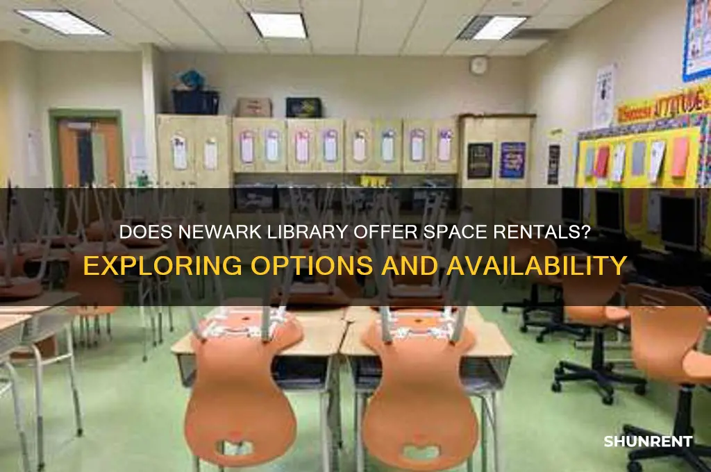 does the library in newark rent space
