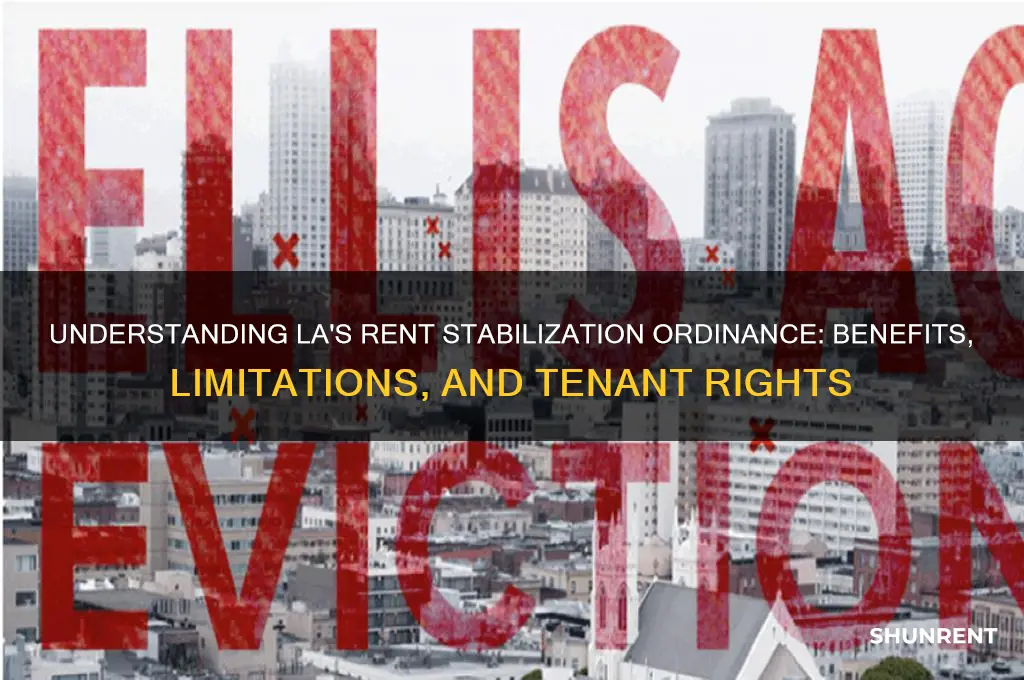 does the los angeles rent stabilization ordinance