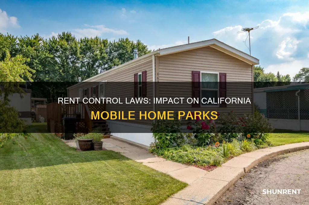 does the new california rent law affect moble hoe parks