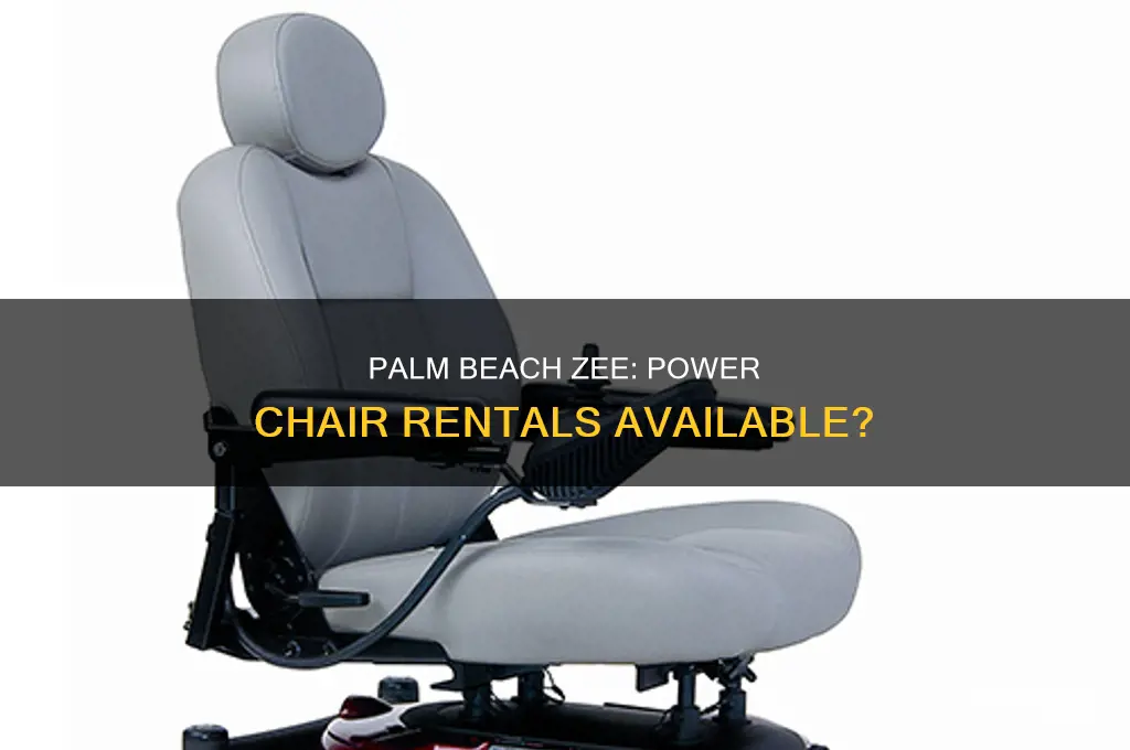does the plam beach zee rent power chairs