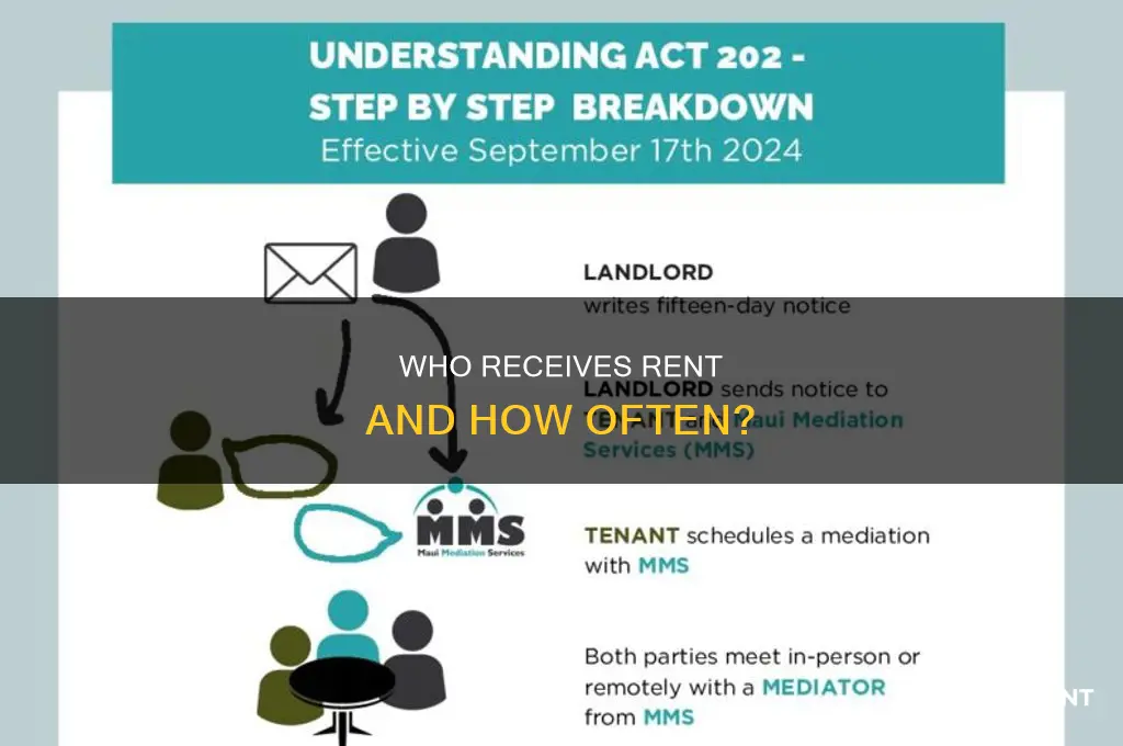 does the reltor receive the rent monthly or once