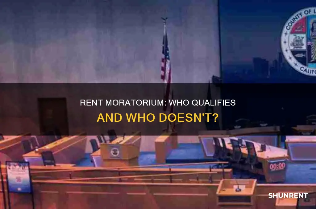 does the rent moratorium apply to all renters