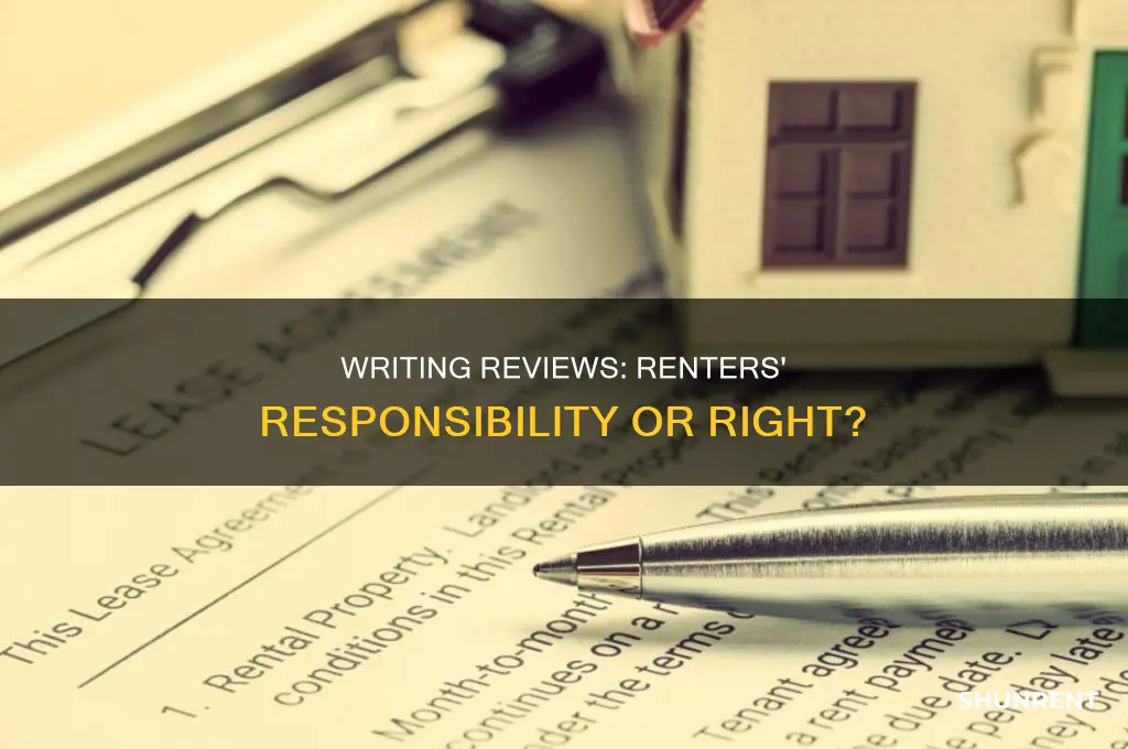 does the renter write a review for the rentee