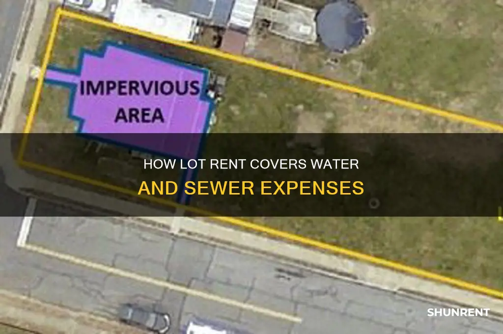does the reserve lot rent cover water and sewer