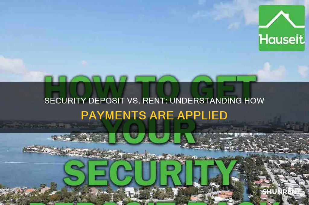 does the security deposit go towards rent
