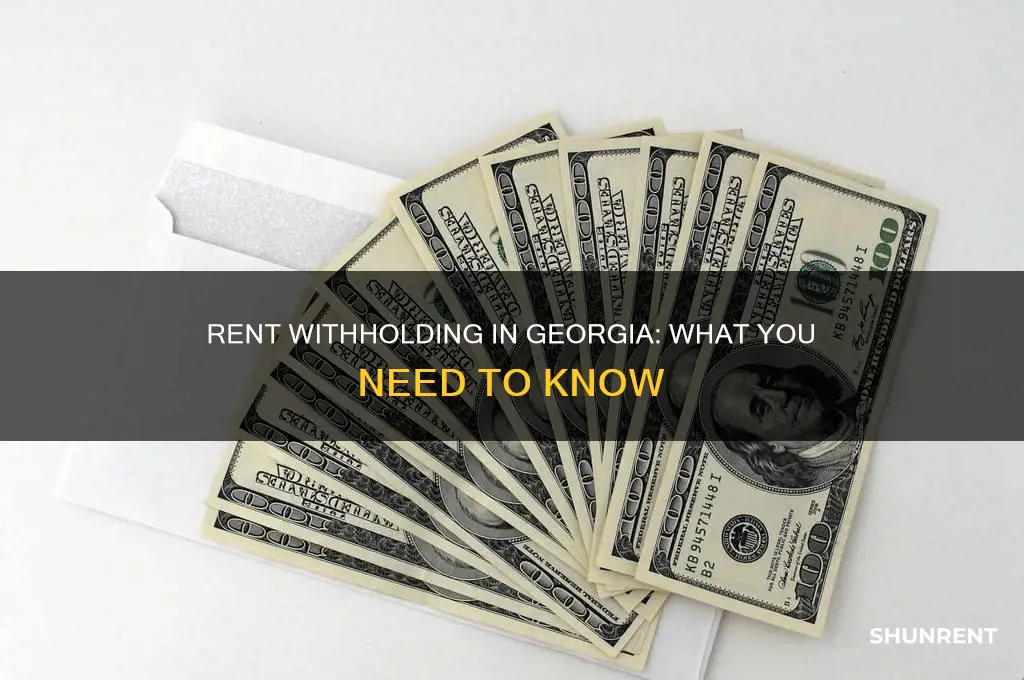 does the state of georgia do rent withholding