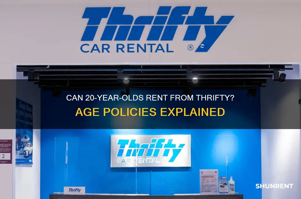does thrifty rent to 20 year olds