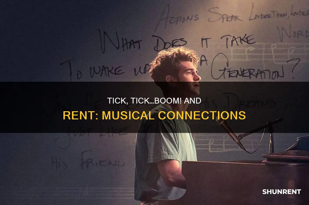 does tick tick boom have songs from rent