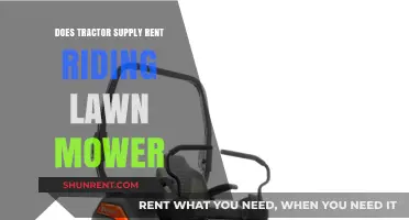 Does Tractor Supply Rent Riding Lawn Mowers? Find Out Here