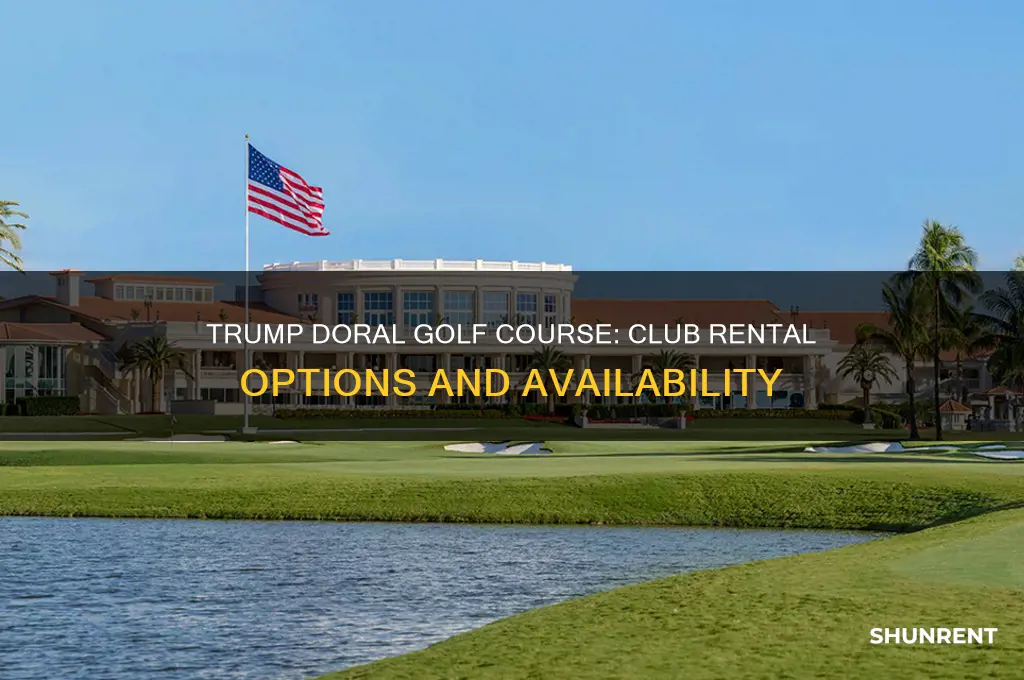 does trump doral golf course rent clubs