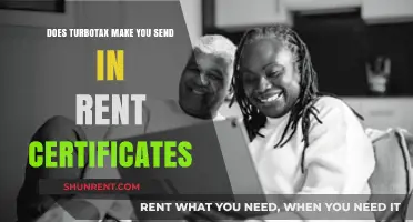 TurboTax: Rent Certificates and You