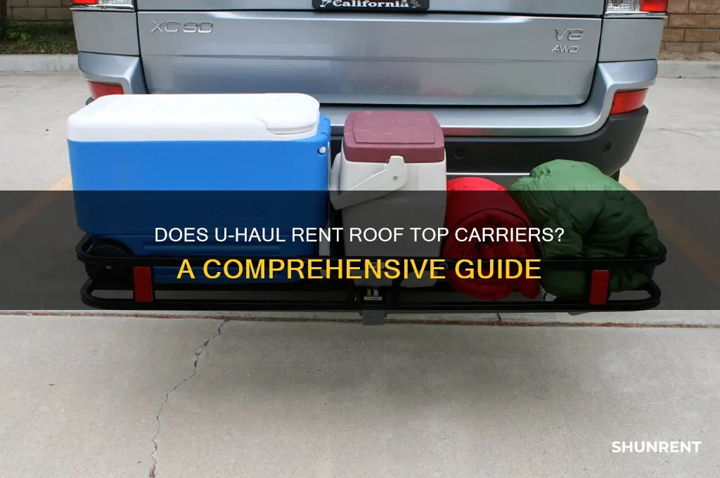 does u haul rent roof top carriers