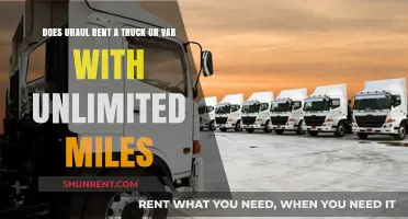 U-Haul: Unlimited Miles with Truck or Van Rentals?