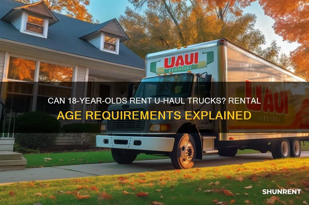 does uhaul rent to 18 year olds