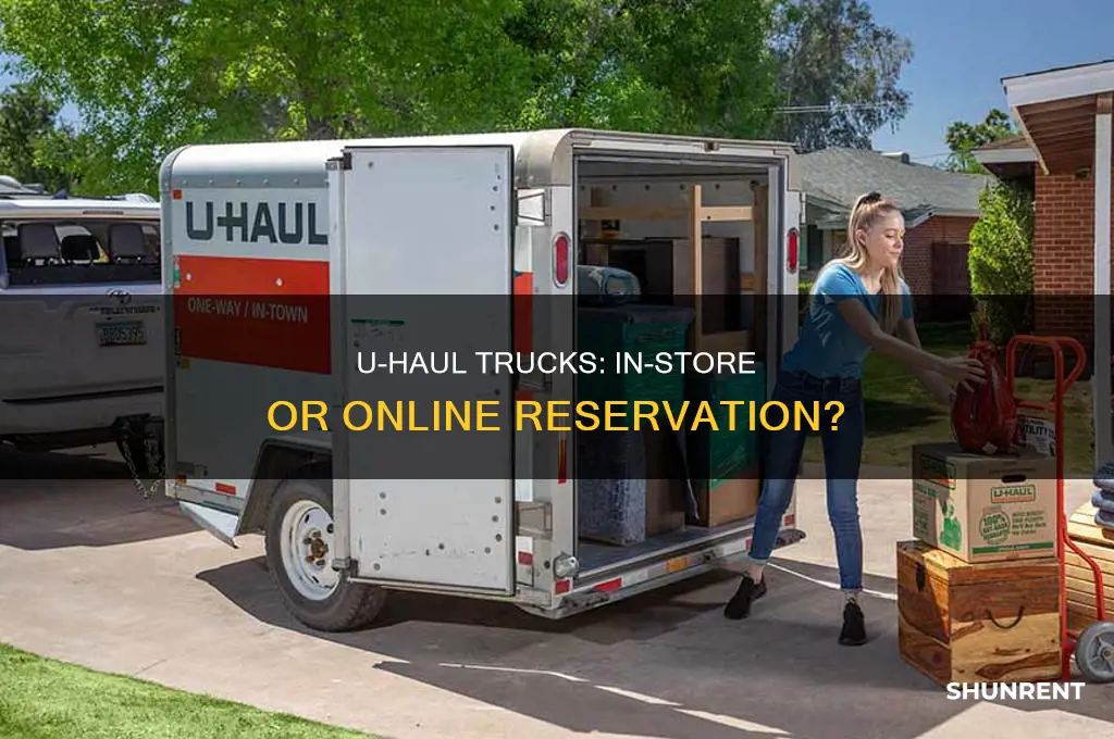 does uhaul saves trucks for in store rent