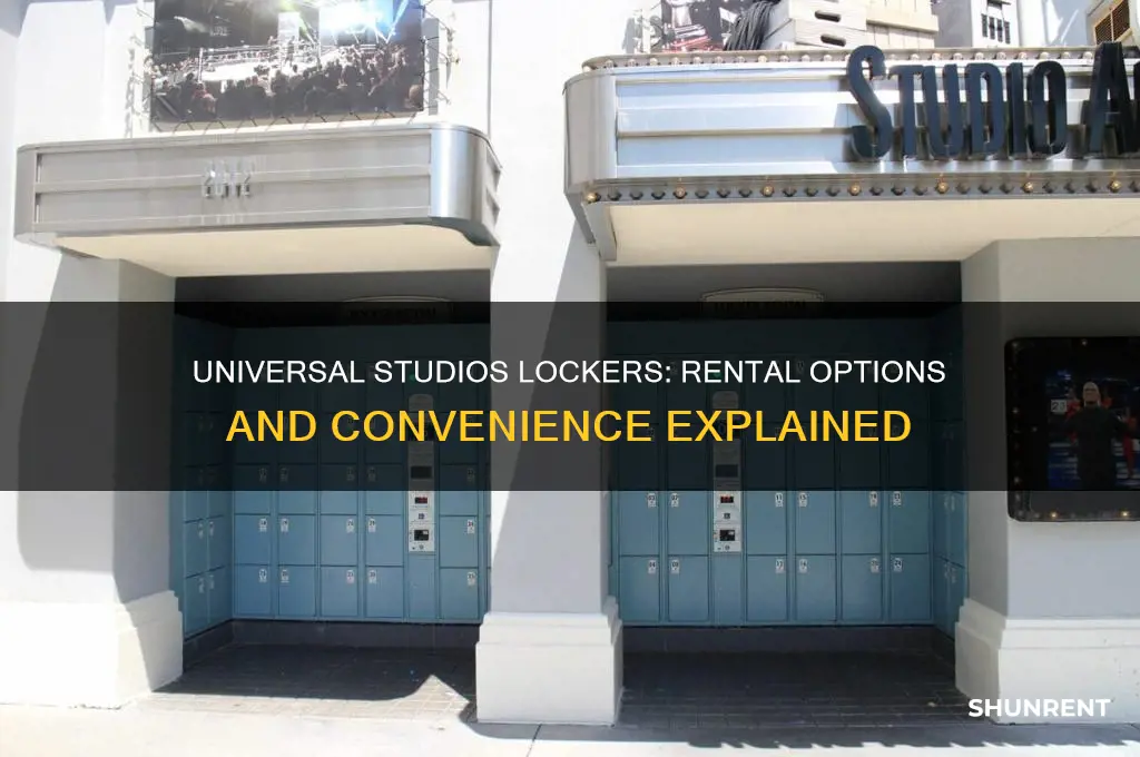does universal studios have lockers to rent