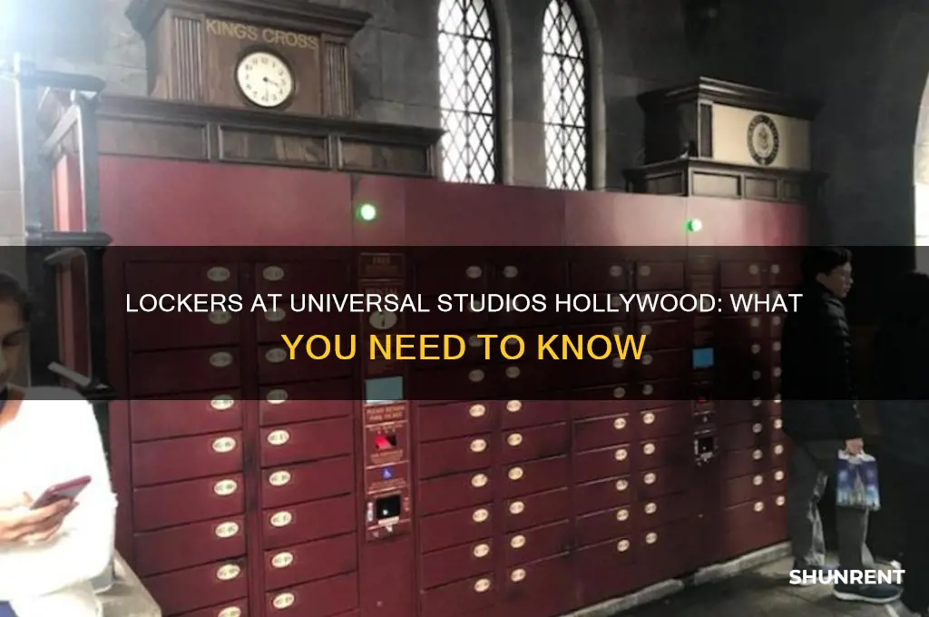 does universal studios hollywood have lockers to rent